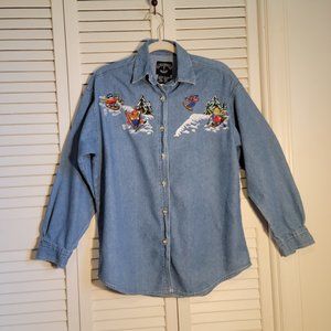 Christmas shirt by Solutions!, size S